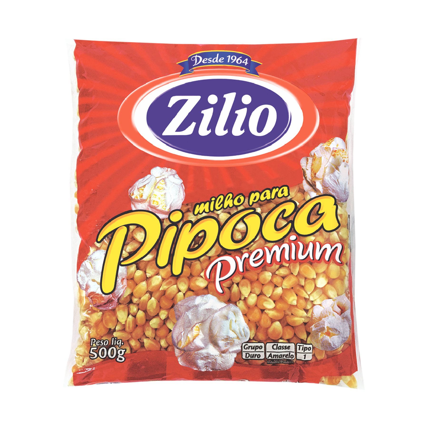 Milho Pipoca Zilio 500g