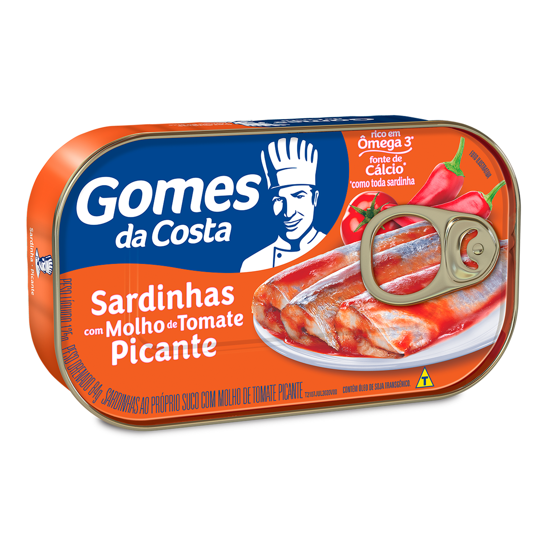Sardinha ao Molho de Tomate Picante Gomes da Costa Lata 84g