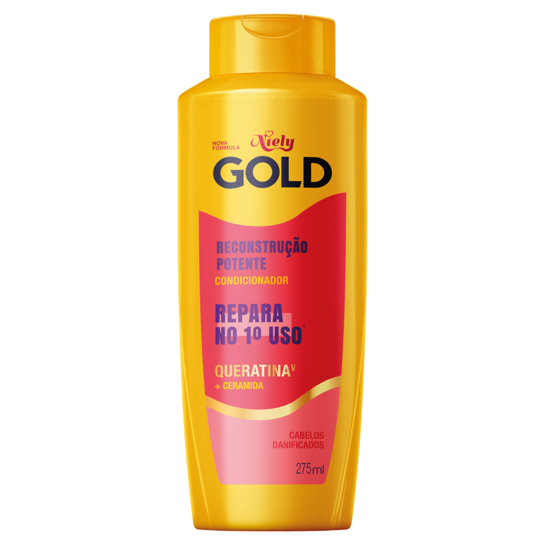 Condicionador Niely Gold Reconstru&ccedil;&atilde;o Potente Frasco 275ml