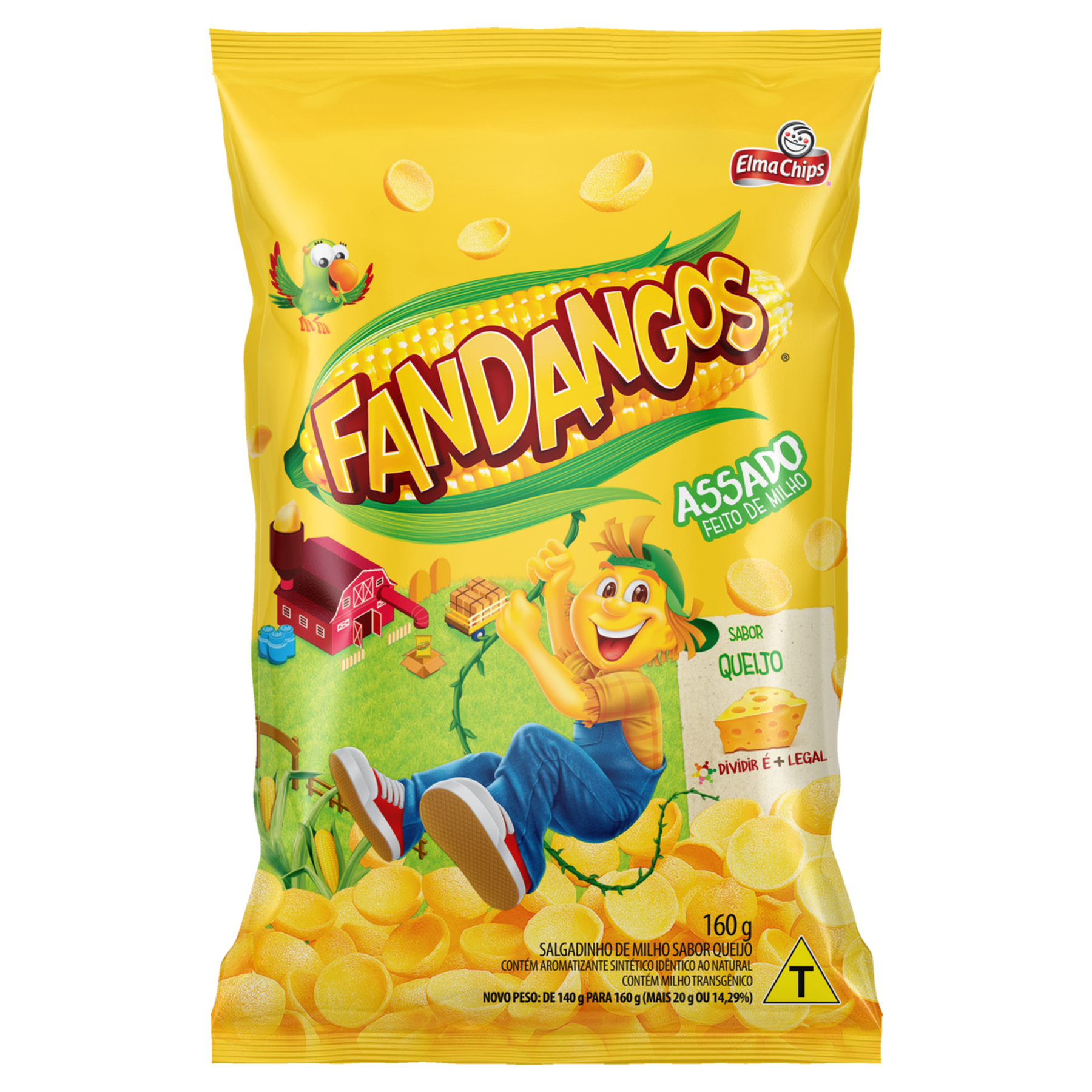 Salgadinho de Milho Queijo Fandangos Elma Chips Pacote 160g