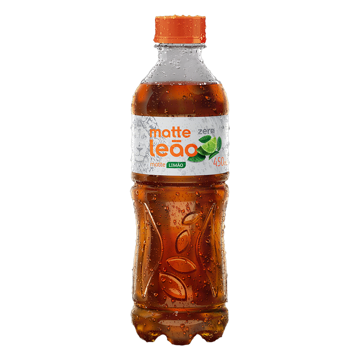 Ch&aacute; Preto Ice Tea Lim&atilde;o Le&atilde;o Zero Garrafa 450ml