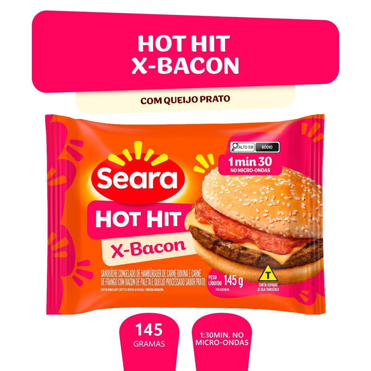 Hot Hit X-Bacon Seara 145g