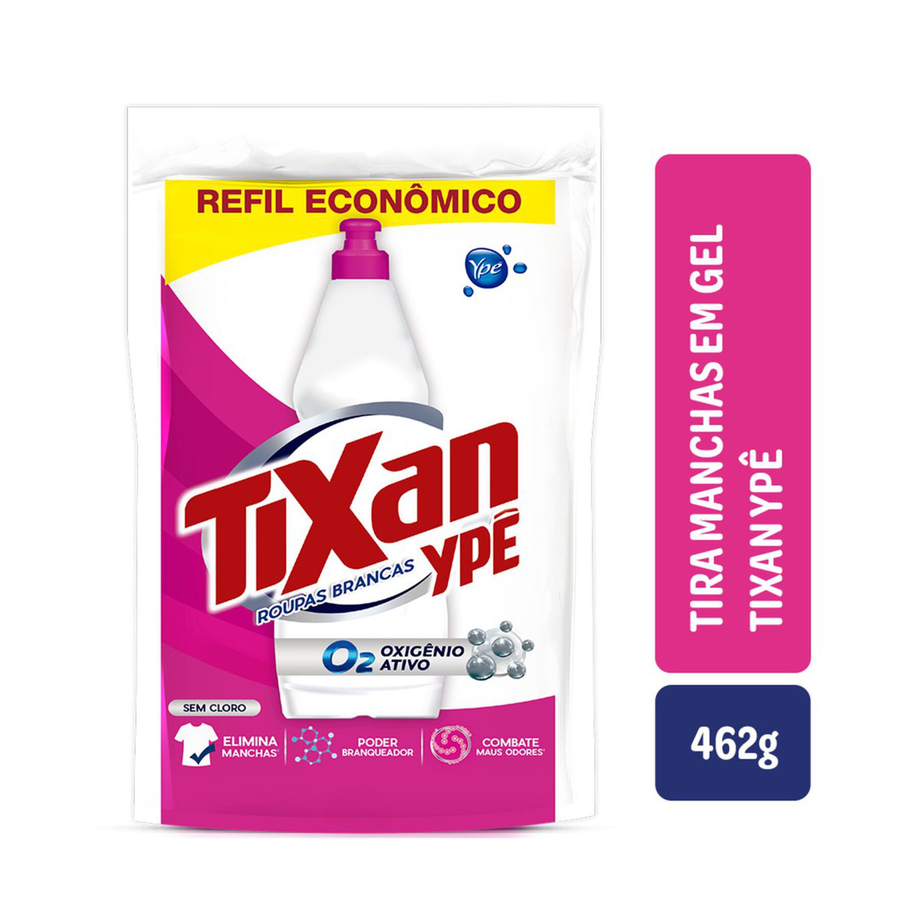 Tira Manchas Gel Roupas Brancas Tixan Ypê Sachê 462g