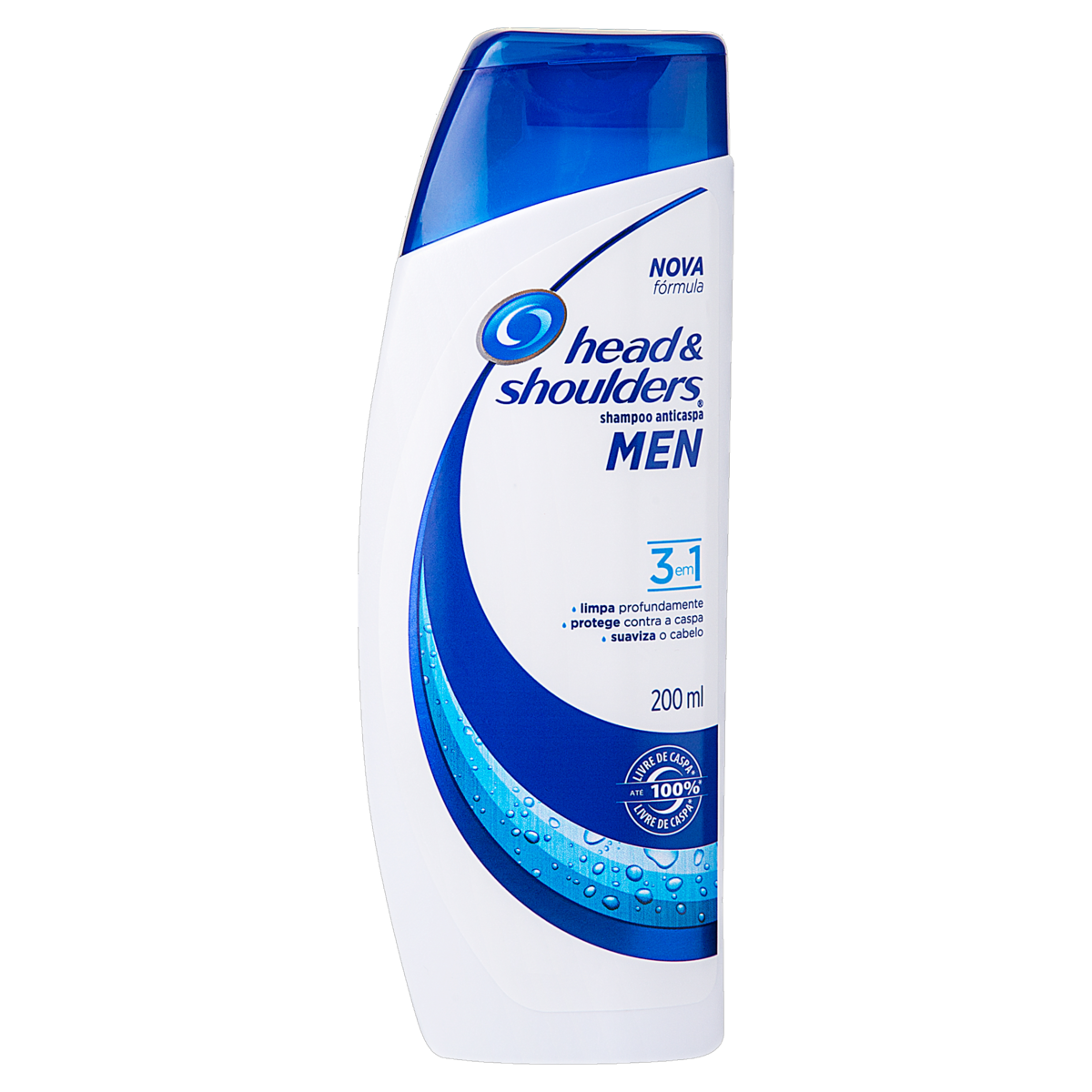 Shampoo 3 em 1 Head e Shoulders Men Frasco 200ml