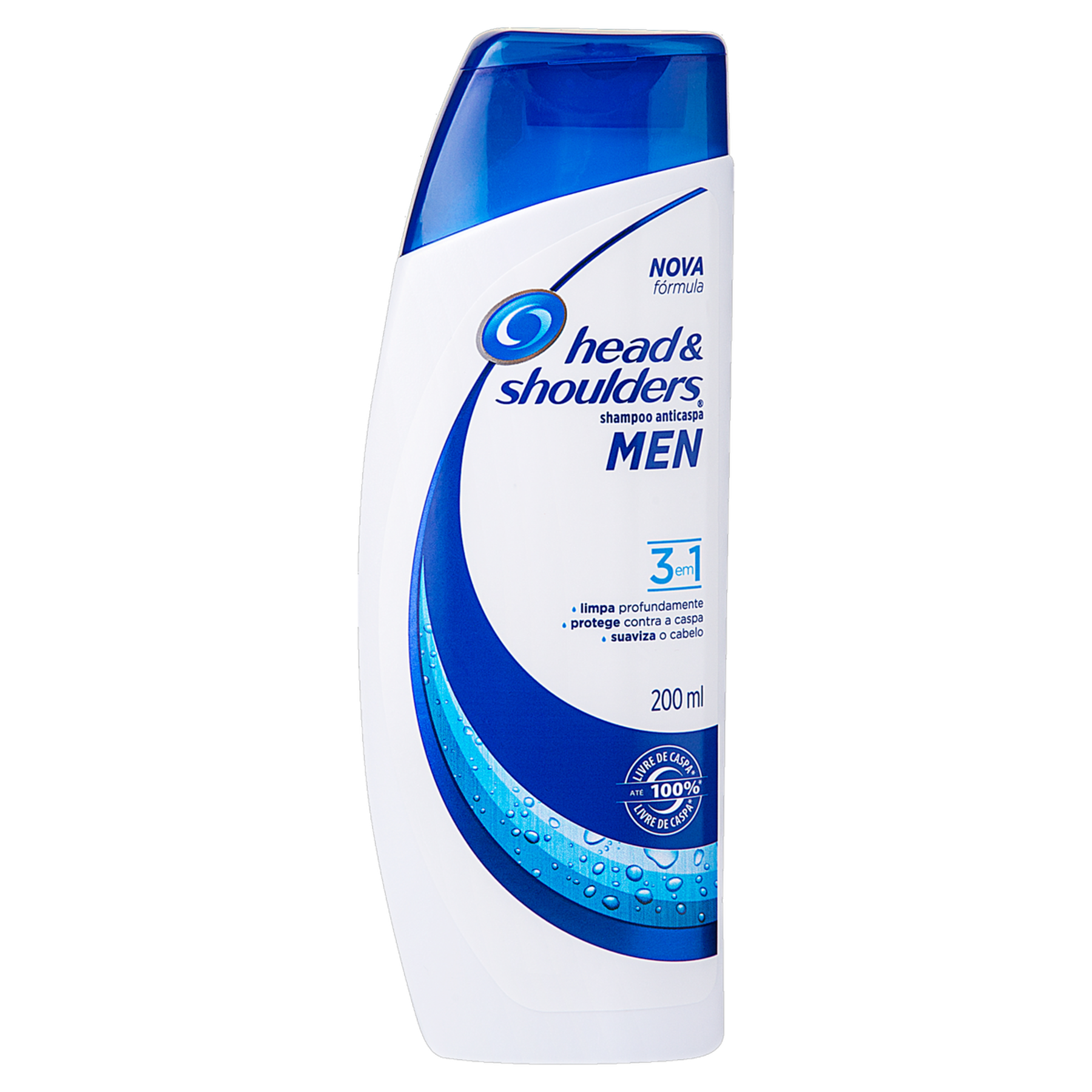 Shampoo 3 em 1 Head e Shoulders Men Frasco 200ml