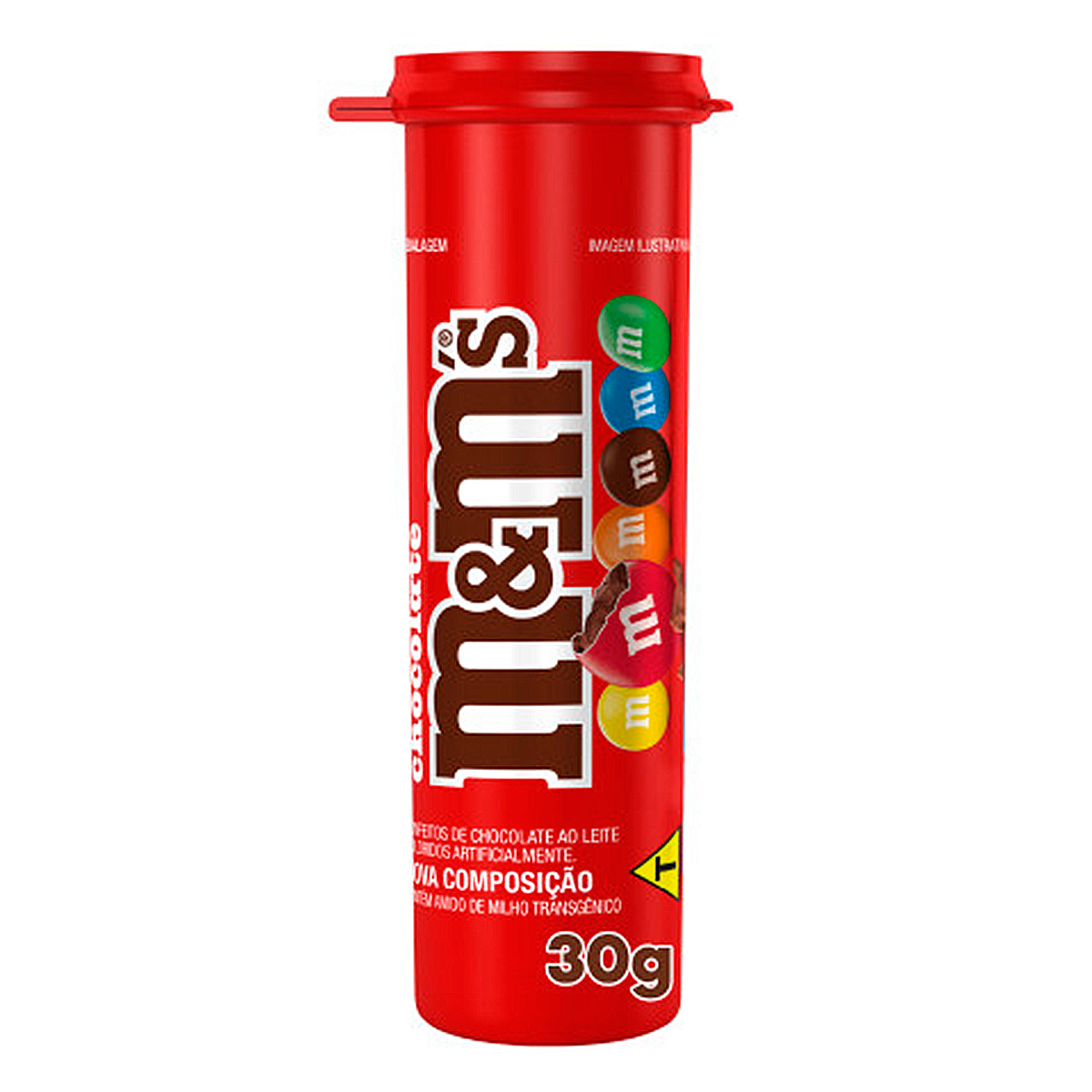 Confeito de Chocolate ao Leite M&M's Tubo 30g