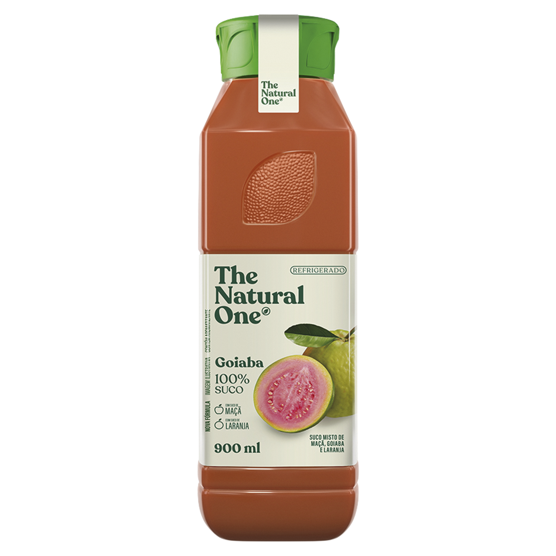 Suco Misto Ma&ccedil;&atilde;, Goiaba e Laranja The Natural One Refrigerado Garrafa 900ml