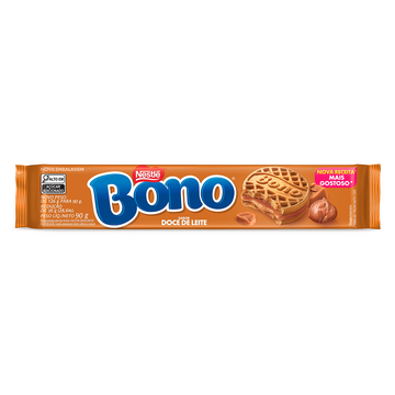 Biscoito Recheio Doce de Leite Bono Nestlé Pacote 90g
