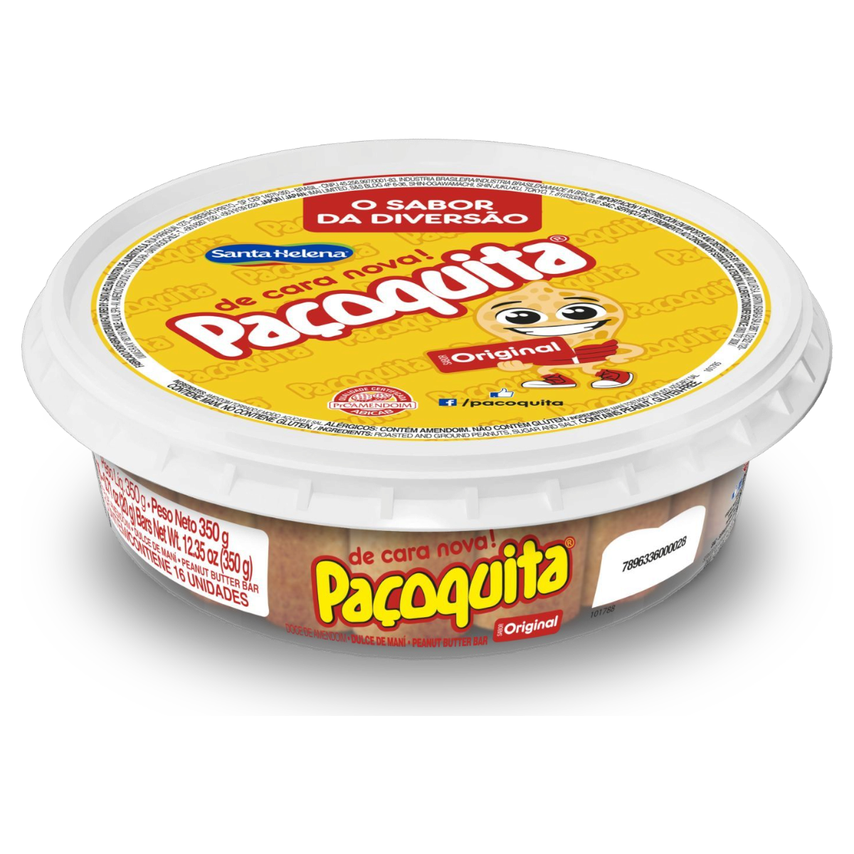 Pa&ccedil;oca Rolha Pa&ccedil;oquita Santa Helena Pote 350g