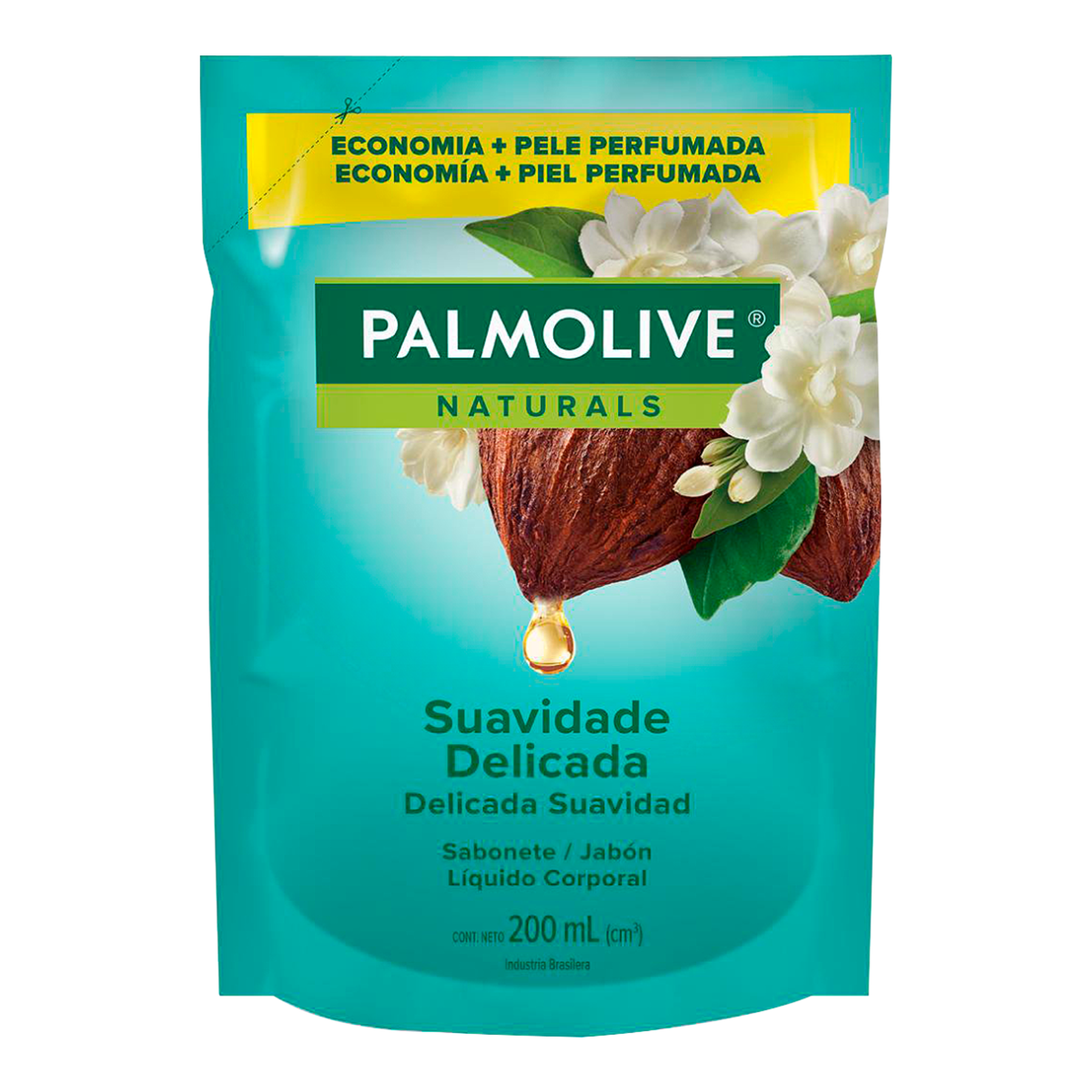 Sabonete L&iacute;quido Palmolive Naturals Suavidade Delicada Sach&ecirc; 200ml Refil