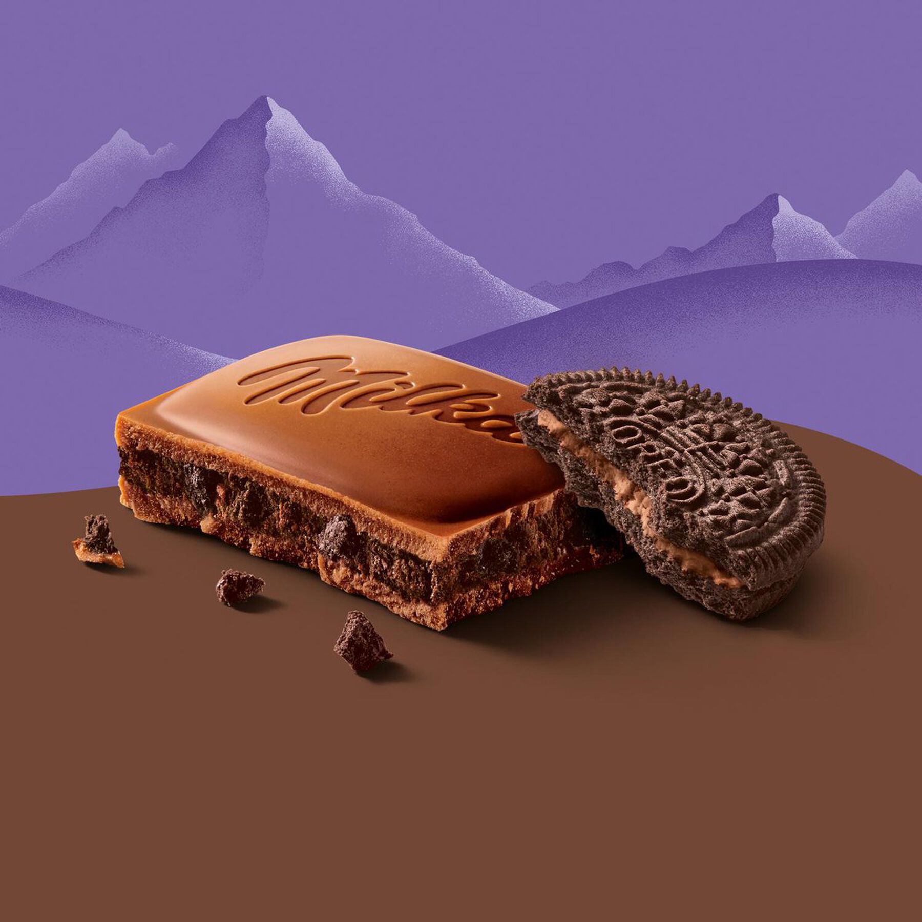Barra de Chocolate Oreo Brownie Milka 100g