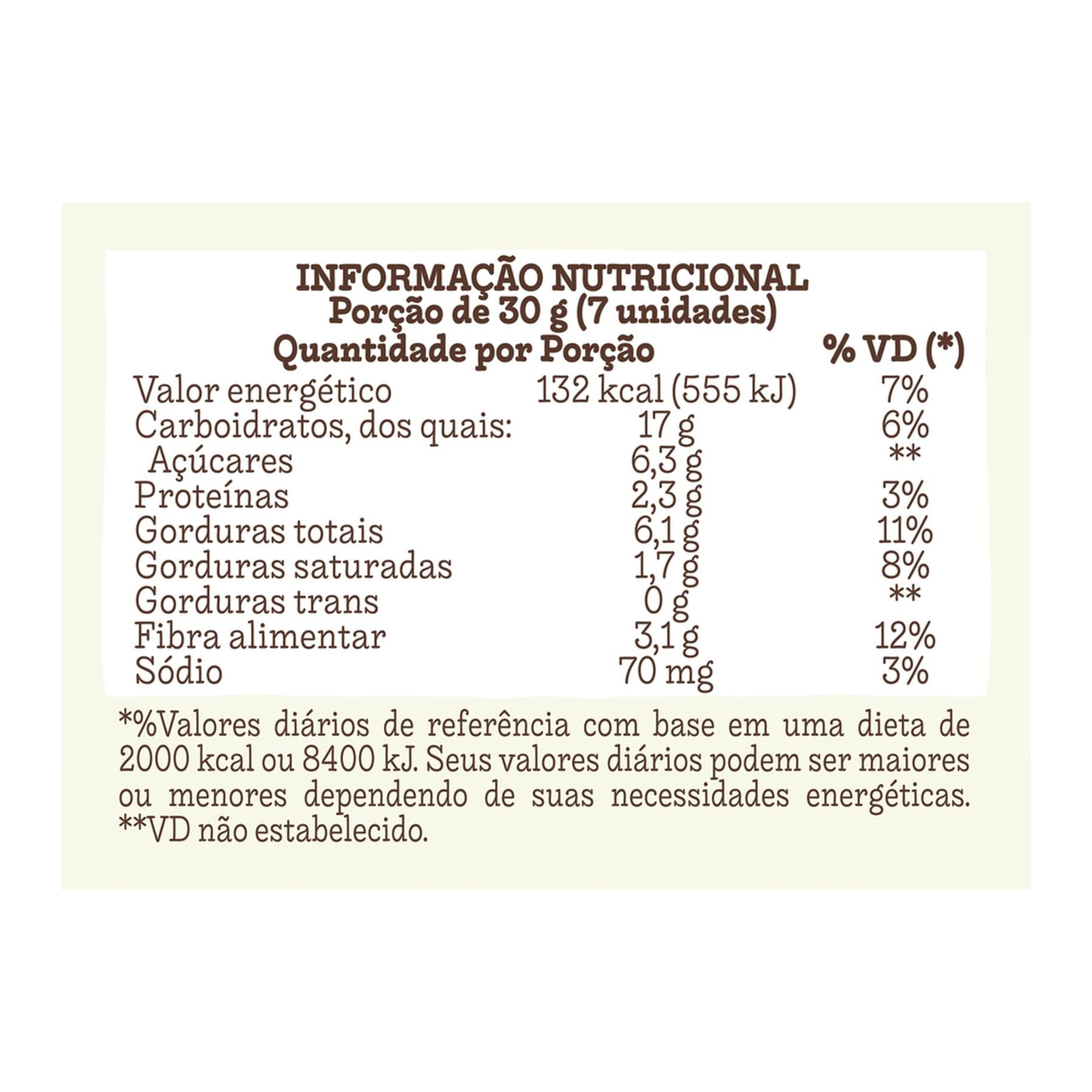 Biscoito Integral Orgânico Cacau & Castanhas Mãe Terra Mini Cookies Pacote 120g