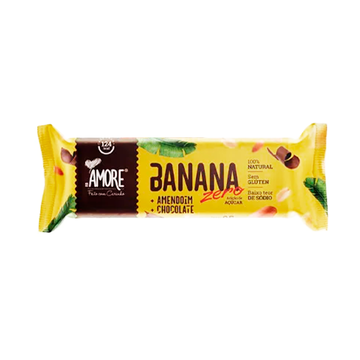 Barra Banana, Amendoim e Chocolate Zero RB Amore 25g