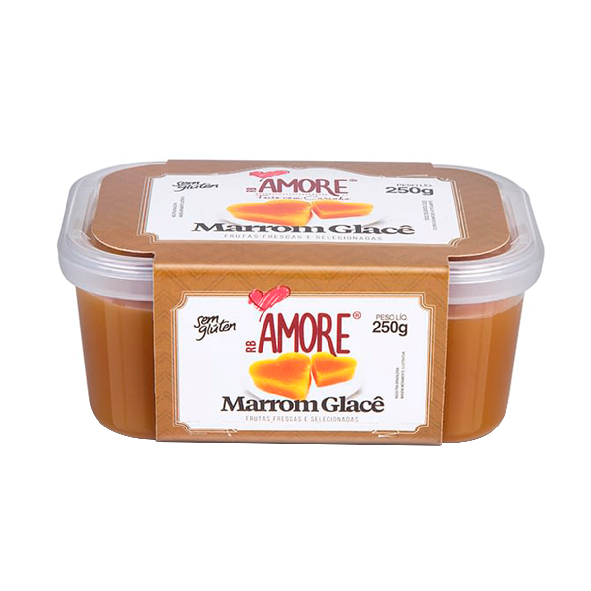 Marrom Glac&ecirc; de Corte Doce RB Amore 250g