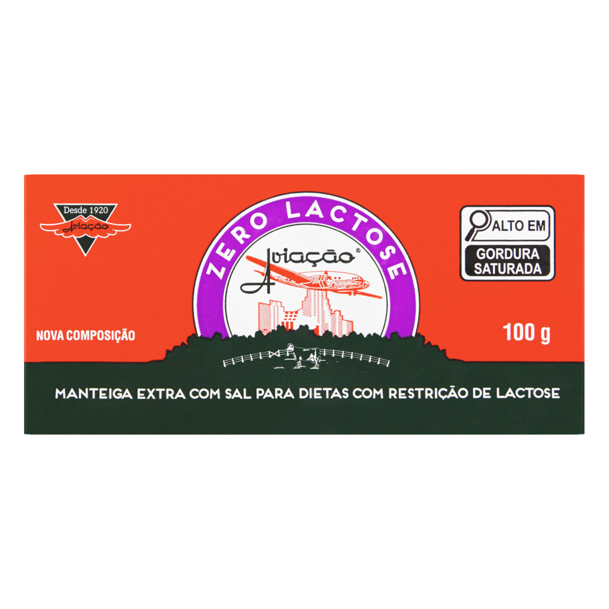 Manteiga Zero Lactose Avia&ccedil;&atilde;o 100g