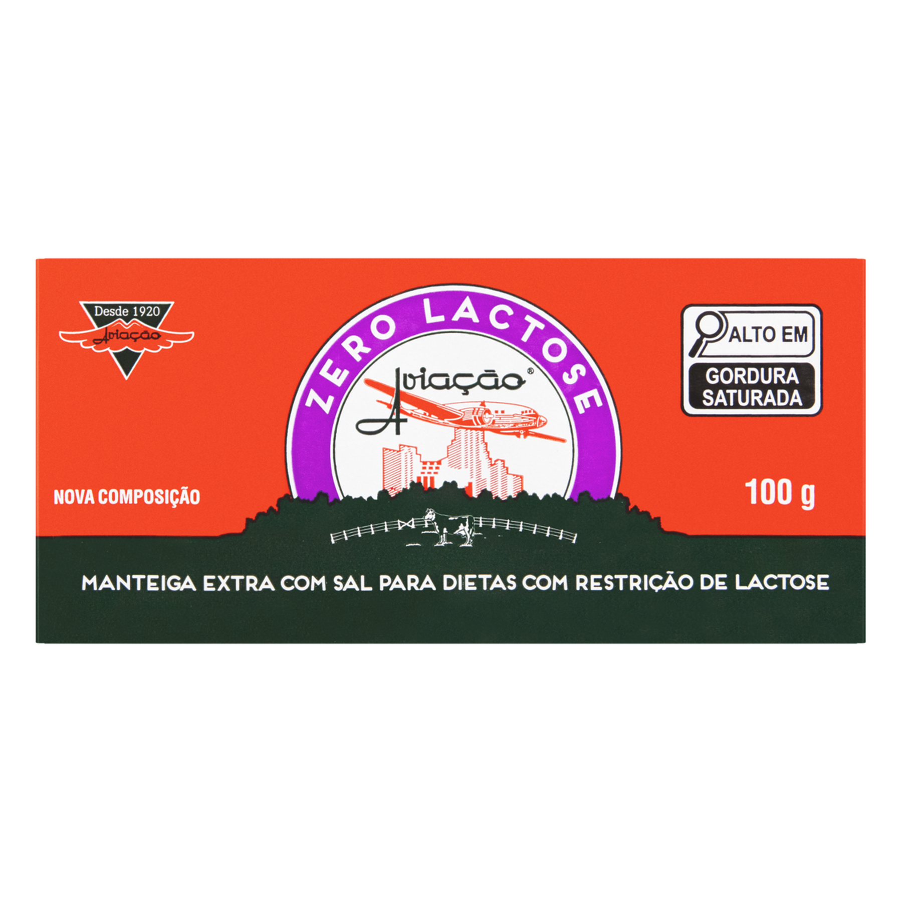 Manteiga Zero Lactose Avia&ccedil;&atilde;o 100g