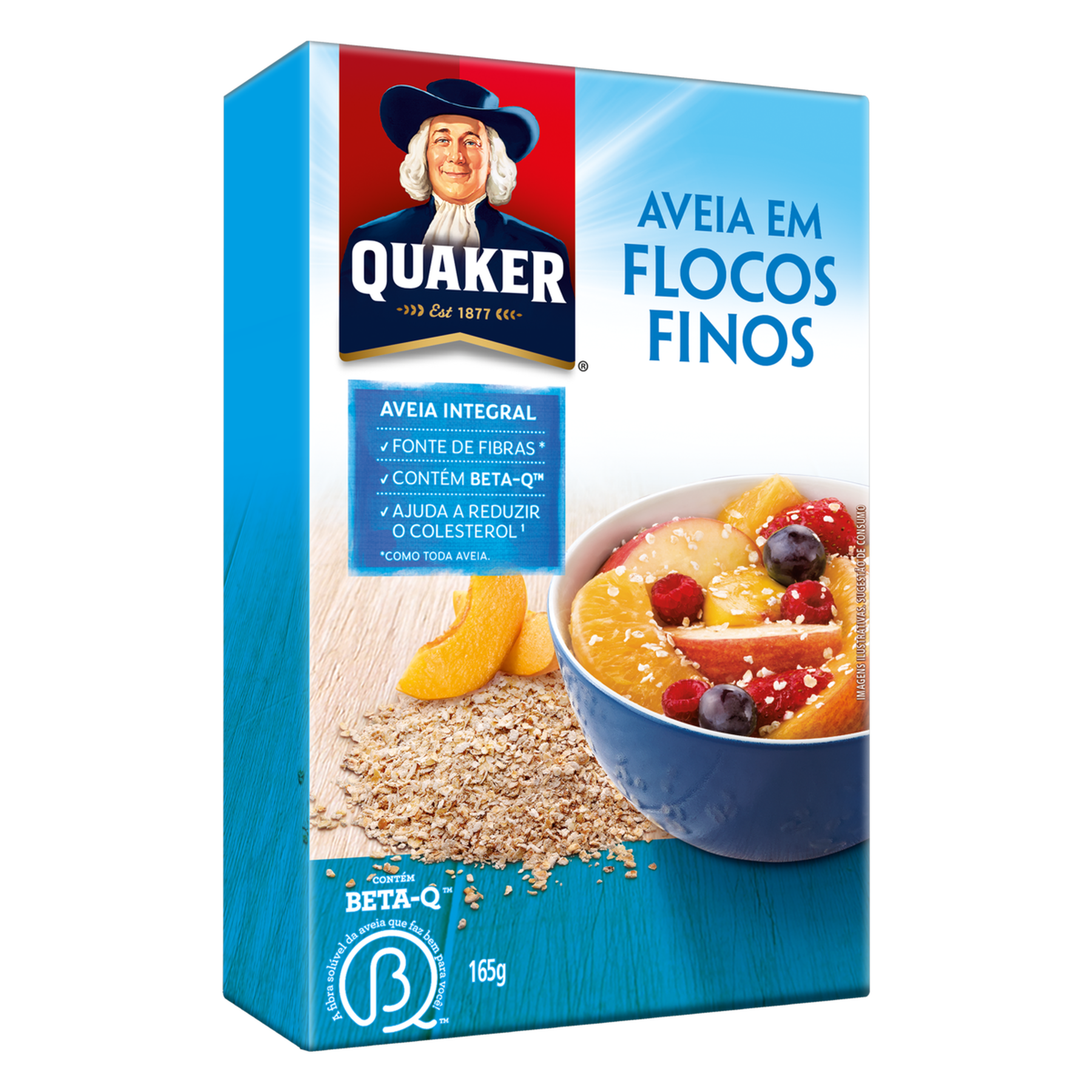 Aveia em Flocos Finos Quaker Caixa 165g