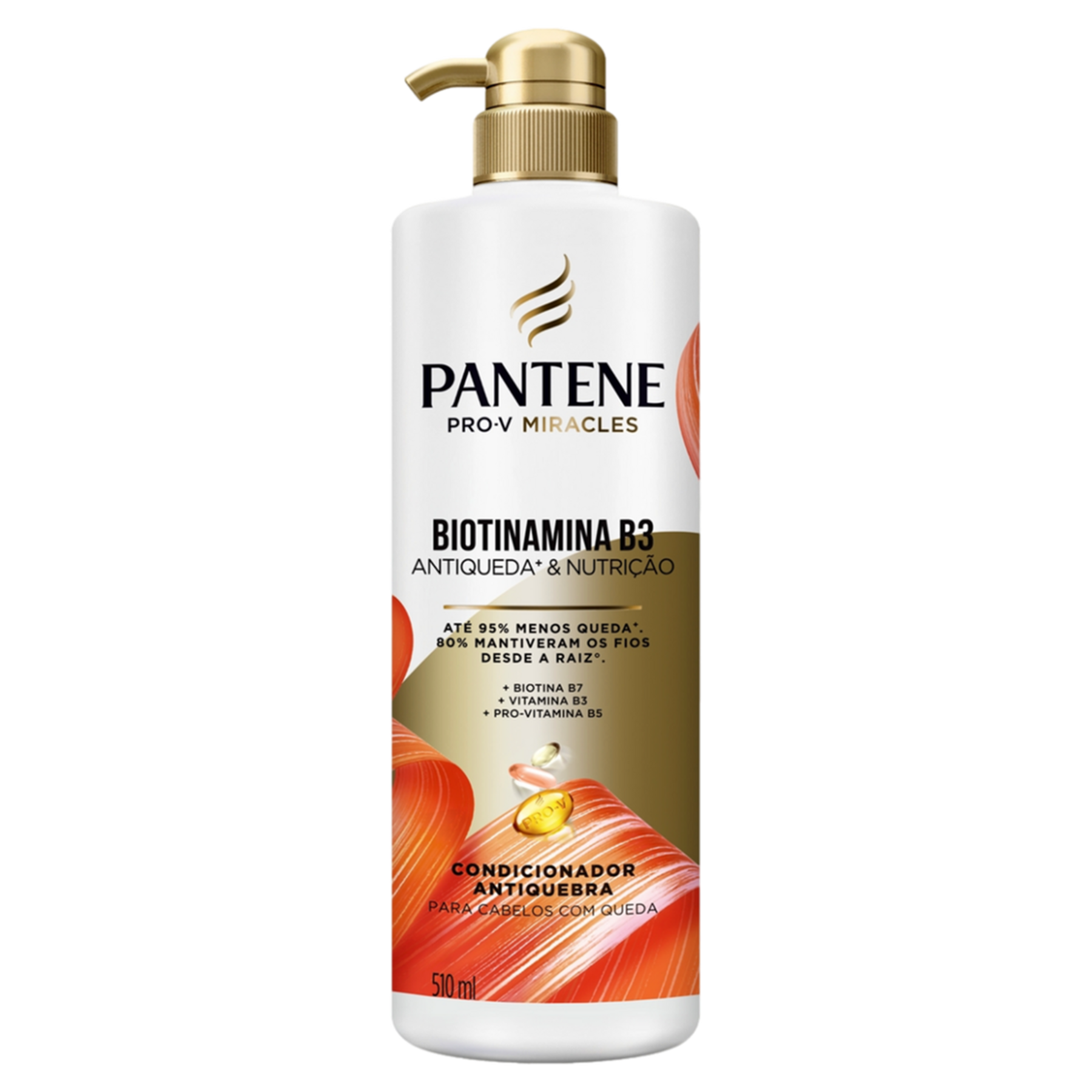 Condicionador Antiquebra Biotinamina B3 Antiqueda e Nutrição Pantene Frasco 510ml Pump