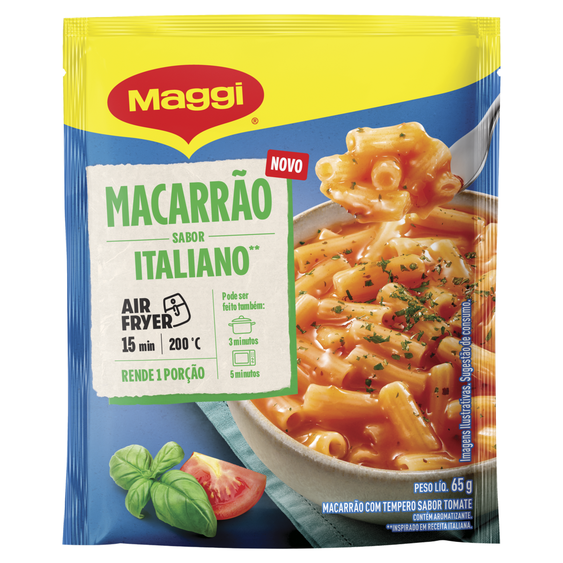Macarr&atilde;o Italiano Maggi Pacote 65g