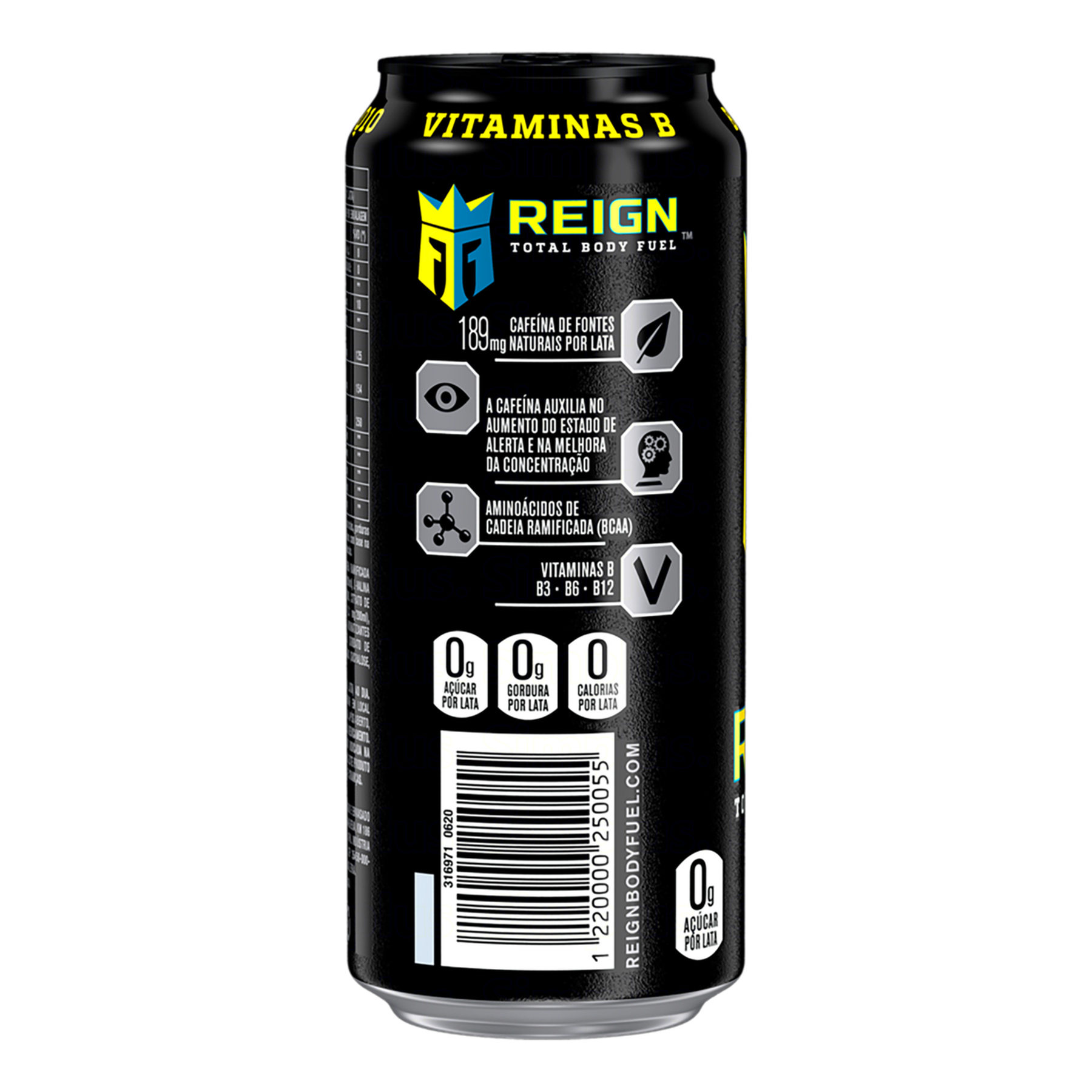Suplemento Alimentar Líquido Lemon Hdz Zero Açúcar Reign Lata 473ml