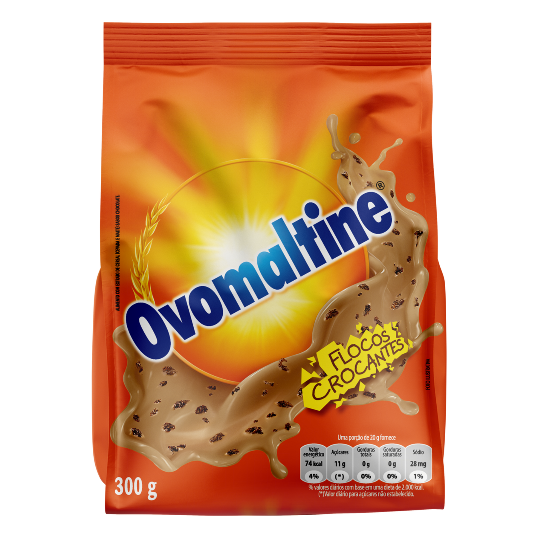 Achocolatado Flocos Crocantes Ovomaltine Sachê 300g