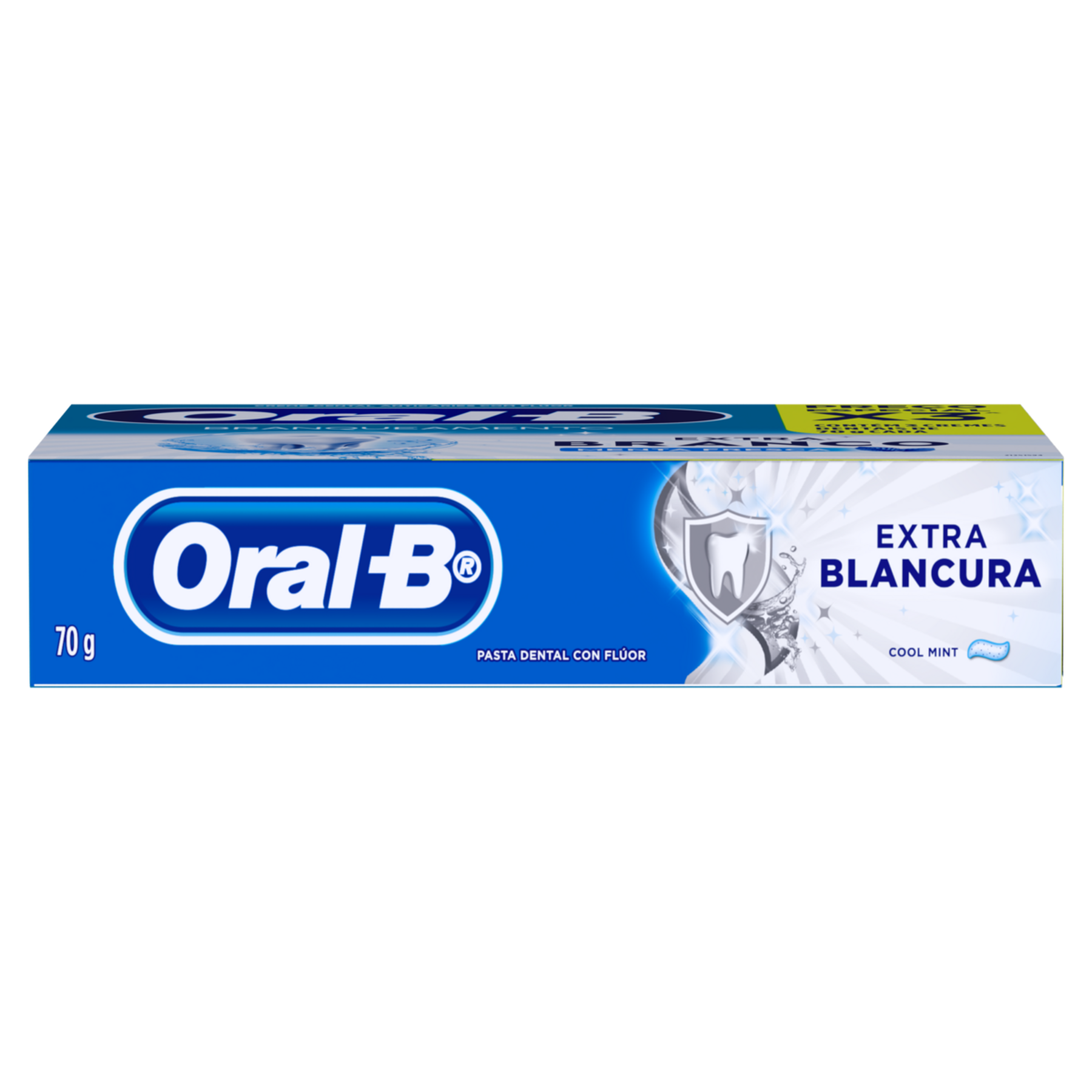 Pack Creme Dental Menta Fresca Oral-B Extra Branco Caixa C/3 Unidades 70g Cada