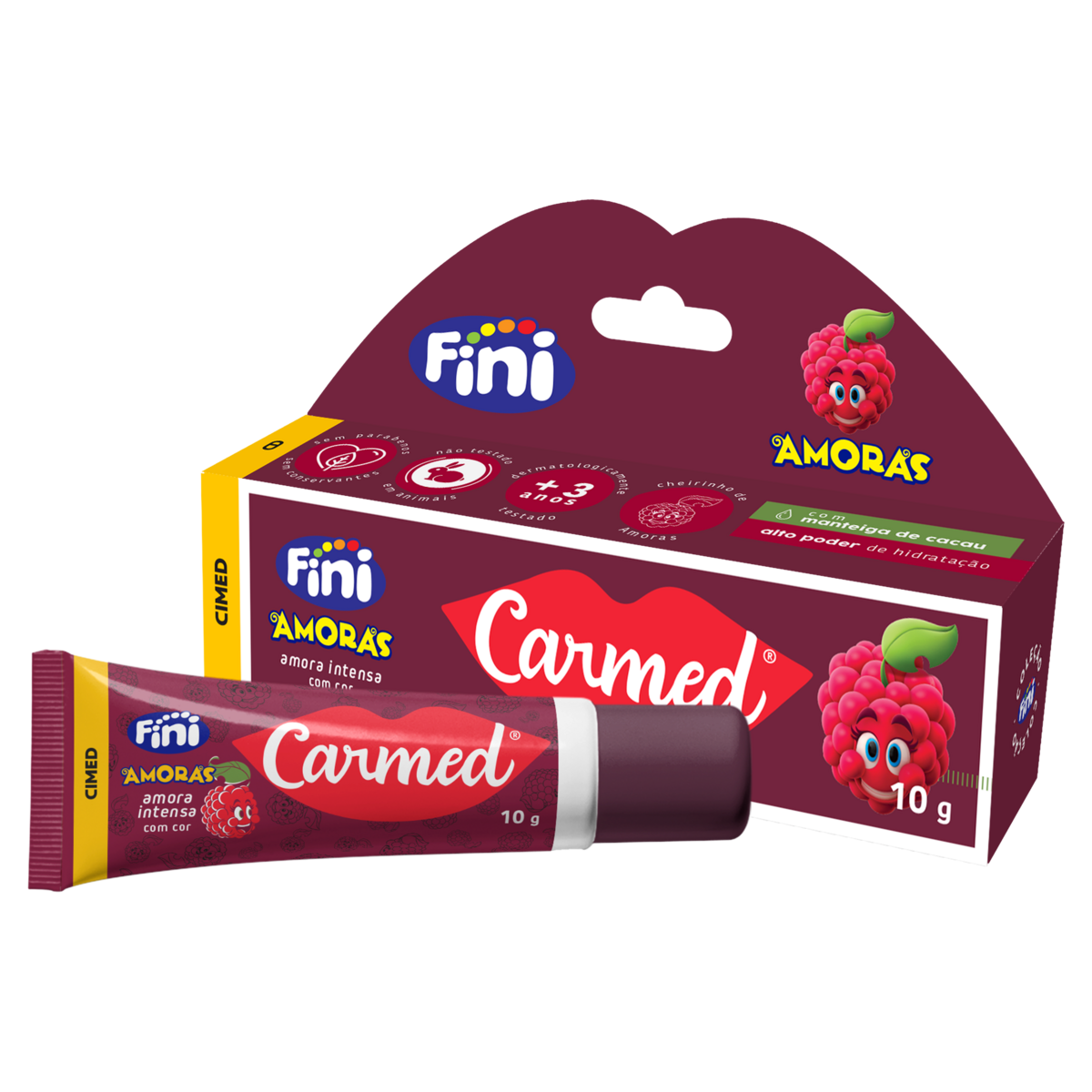 Hidratante Labial Fini Amoras Intensa Carmed Caixa 10g