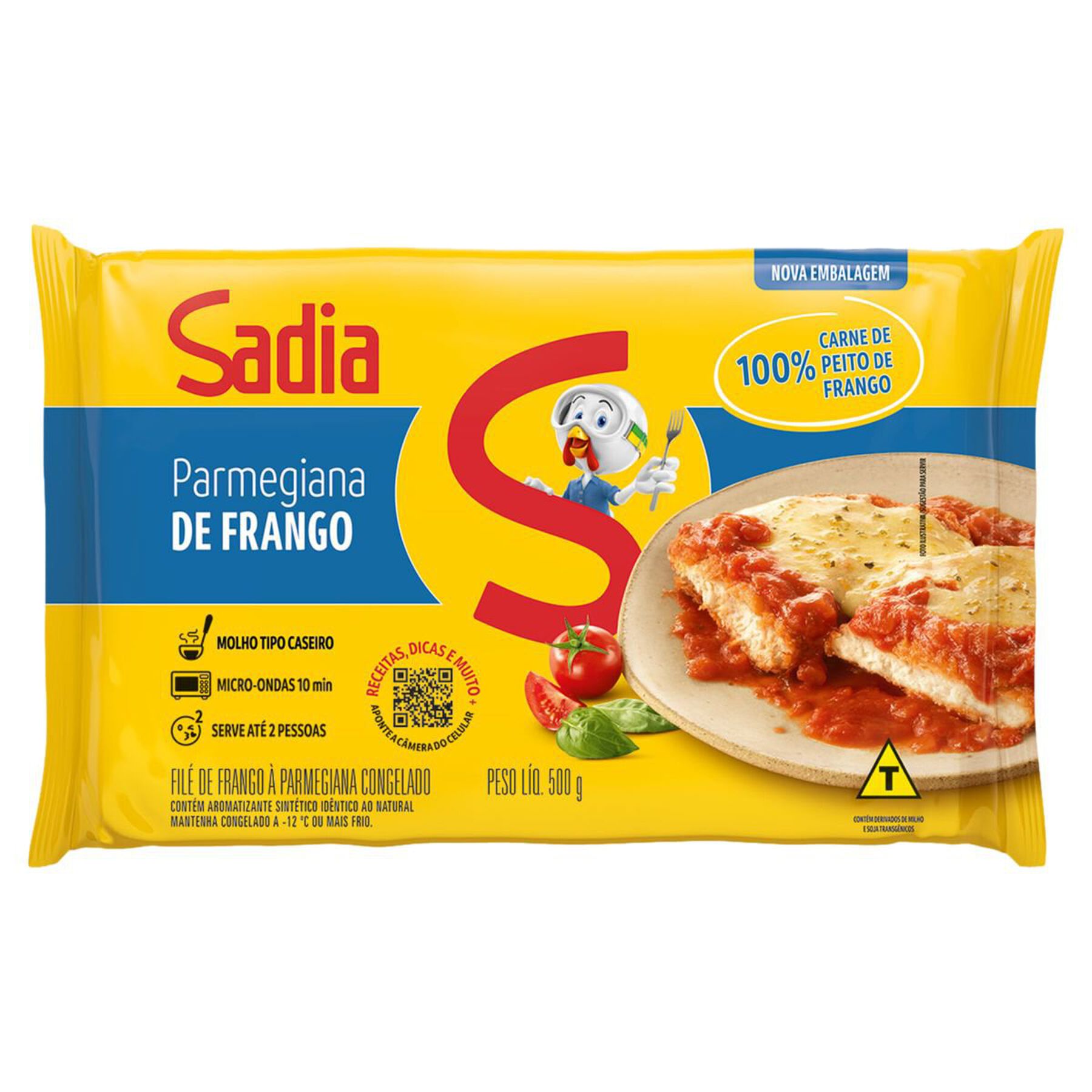 Frango &agrave; Parmegiana Sadia Pacote 500g&nbsp;