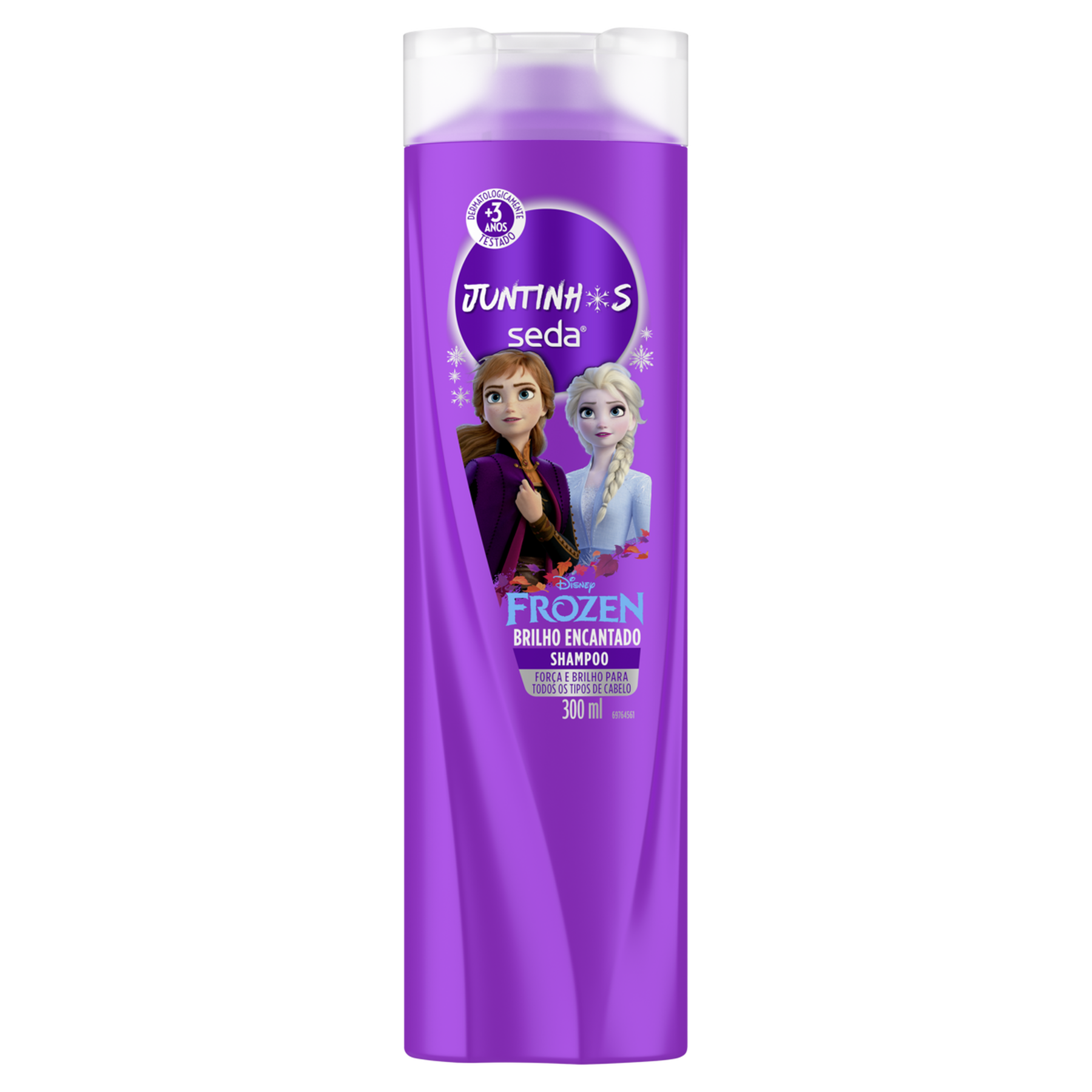 Shampoo Infantil Frozen Brilho Encantado Seda Juntinhos Frasco 300ml