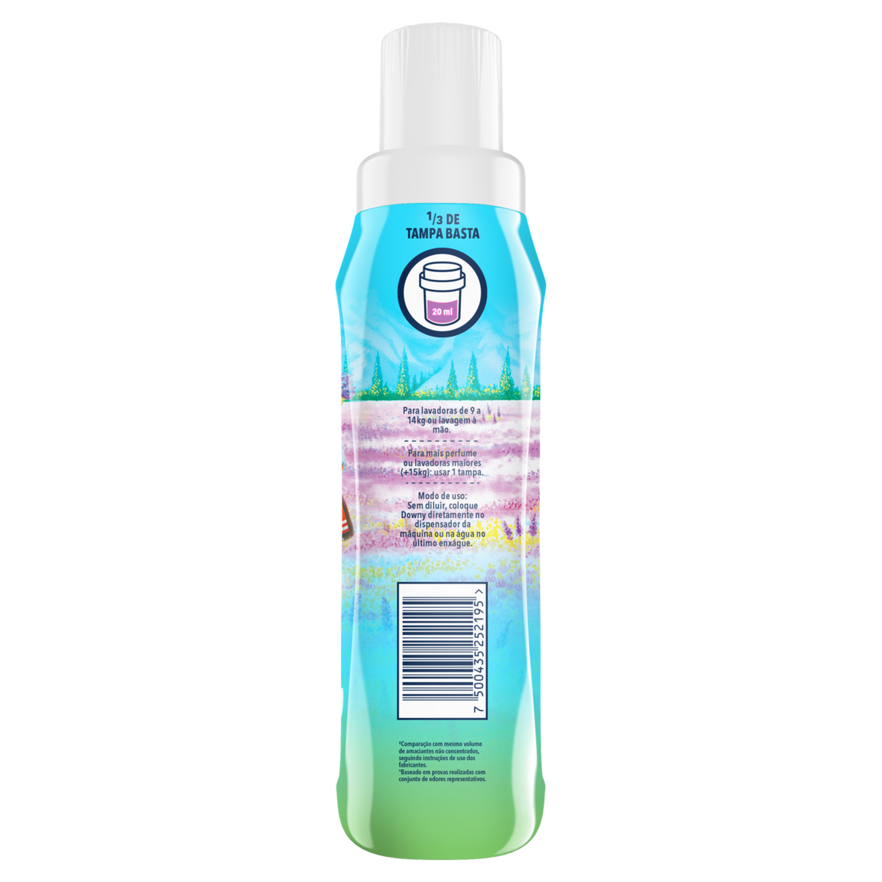Amaciante de Roupa Concentrado Lavanda Extra Downy Frasco 500ml