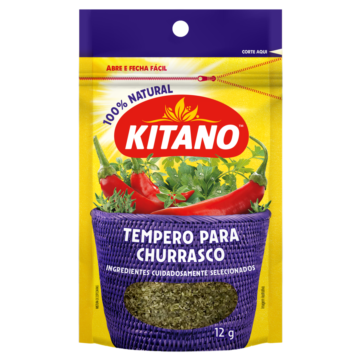 Tempero para Churrasco Kitano Pacote 12g