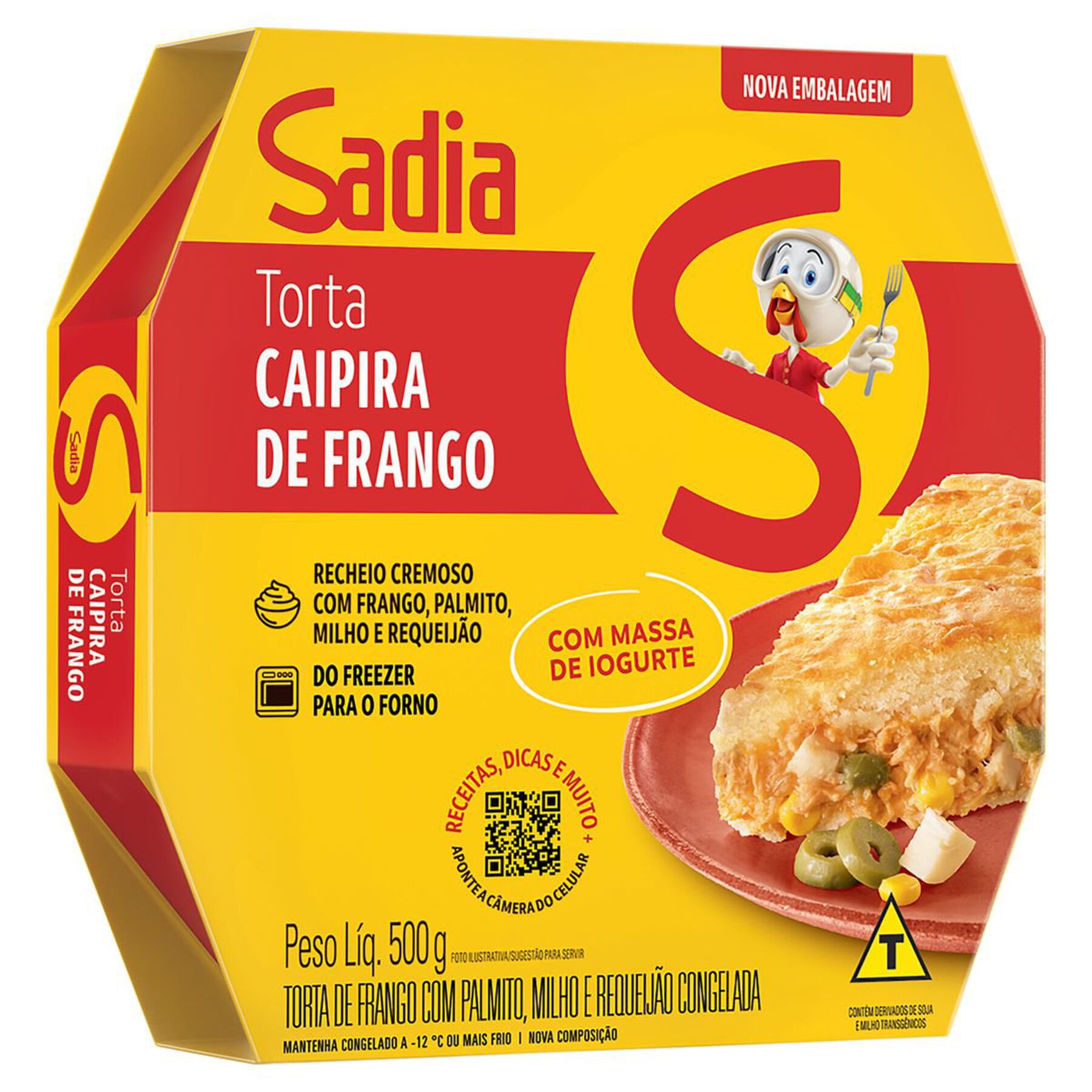 Torta Caipira de Frango Sadia Caixa 500g