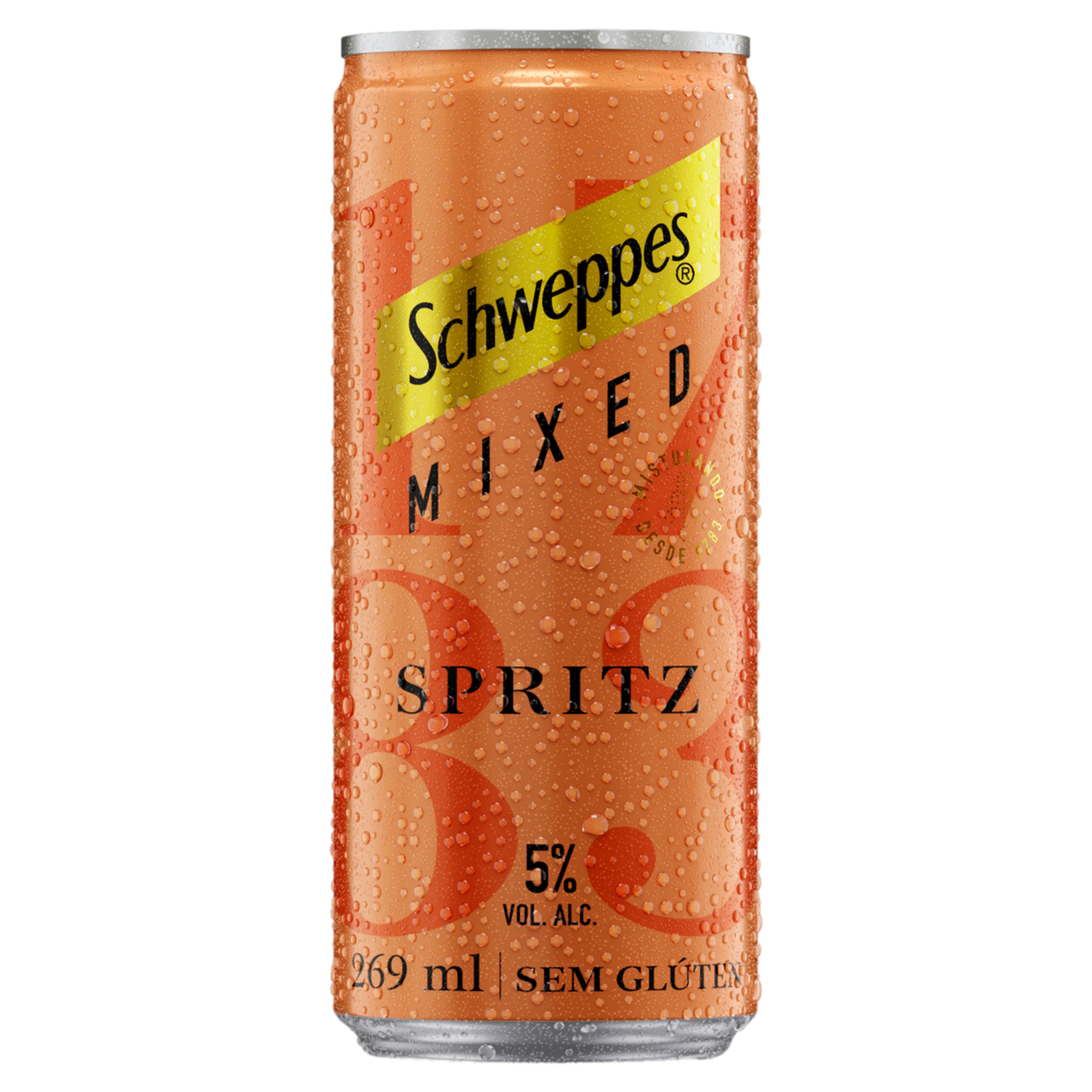 Bebida Mista Alcoólica Gaseificada Spritz Schweppes Mixed Lata 269ml