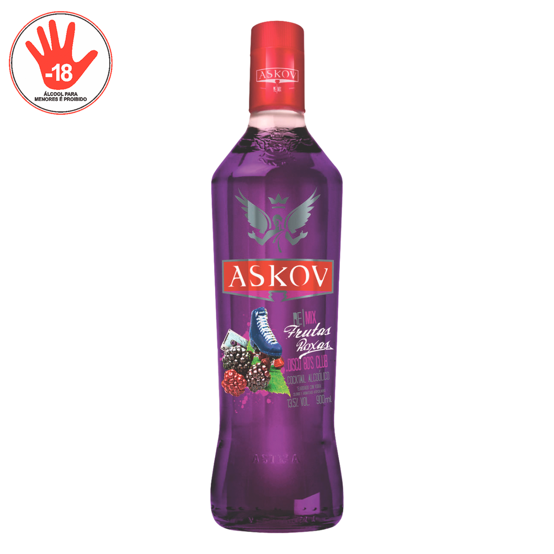 Vodka Frutas Roxas Askov 900ml
