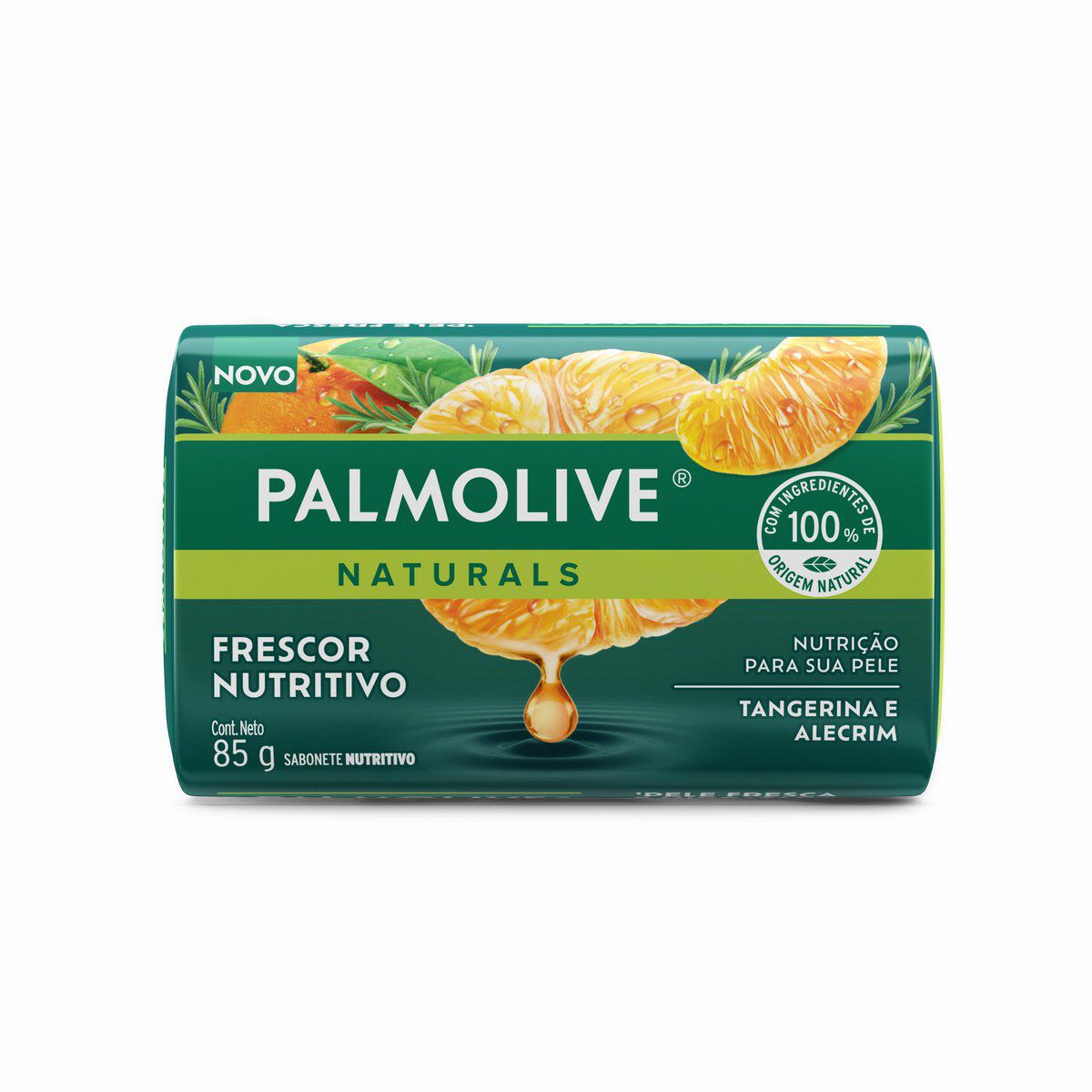 Sabonete em Barra Frescor Nutritivo Tangerina e Alecrim Palmolive Naturals Envolt&oacute;rio 85g