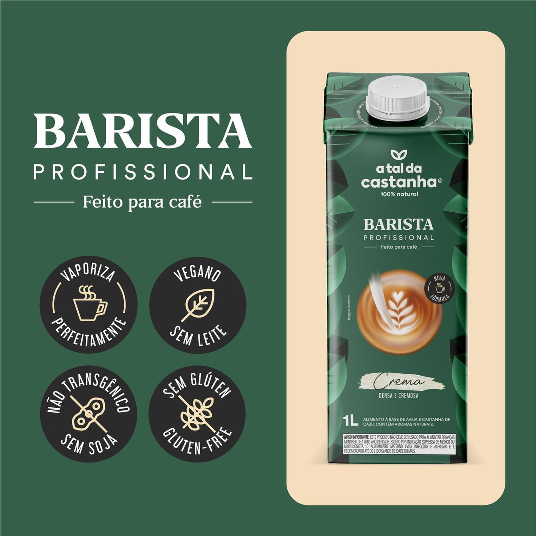 Bebida Barista A Tal da Castanha 1l