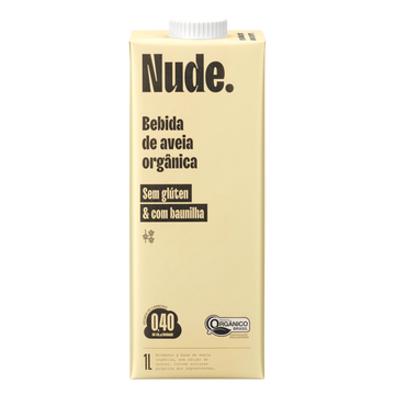 Bebida à Base de Aveia Orgânica Baunilha Nude. Caixa 1l