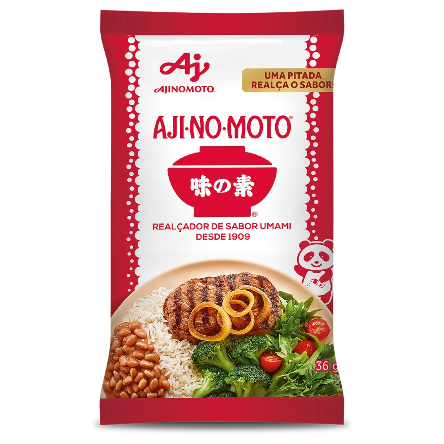 Real&ccedil;ador de Sabor Umami Ajinomoto Pacote 36g 12 Unidades