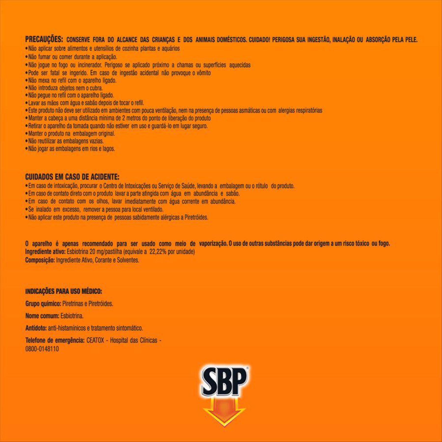 Repelente El&eacute;trico Pastilha SBP Noites Tranquilas Pacote Leve 12 Pague 10 Unidades Refil&nbsp;