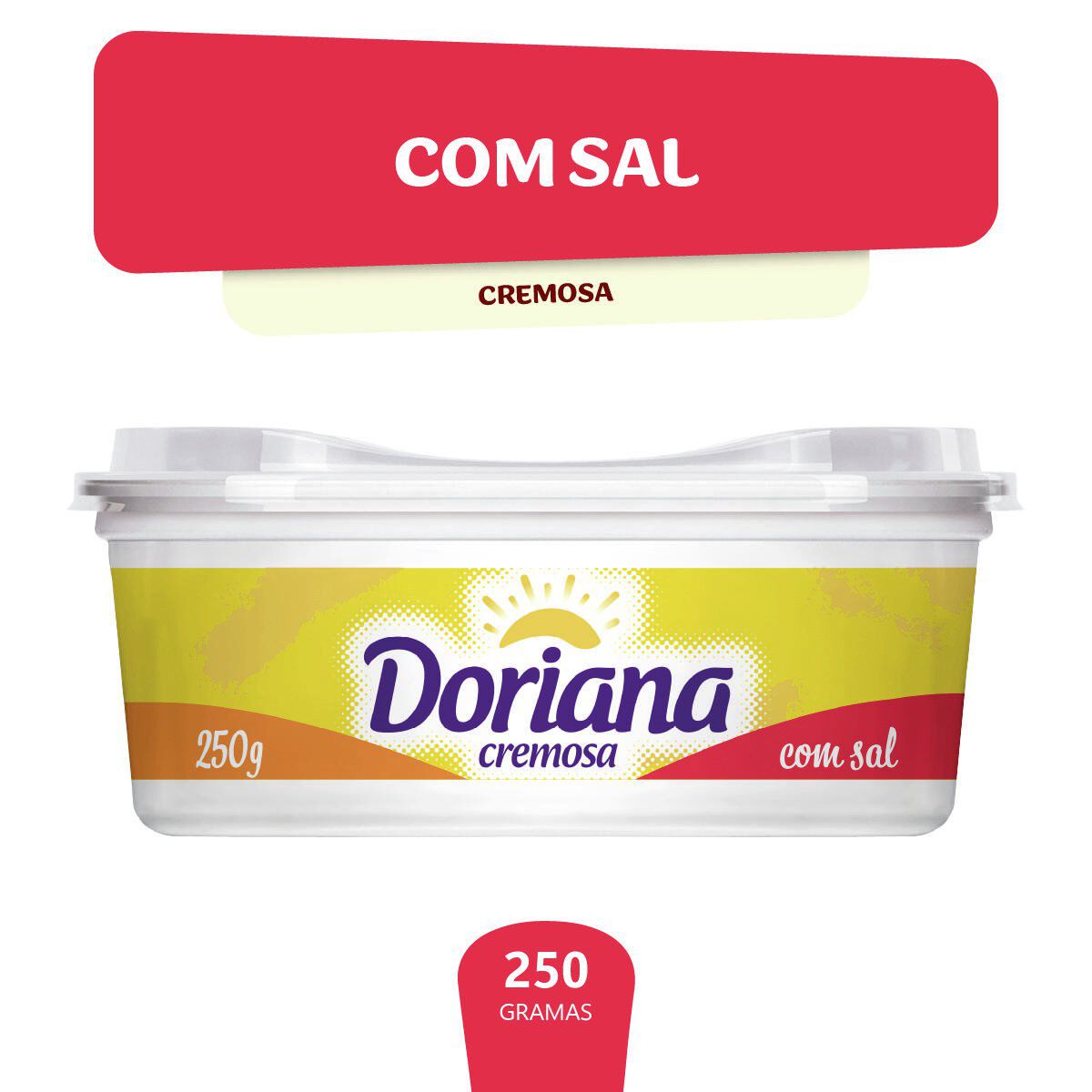 Margarina cremosa com sal Doriana 250g