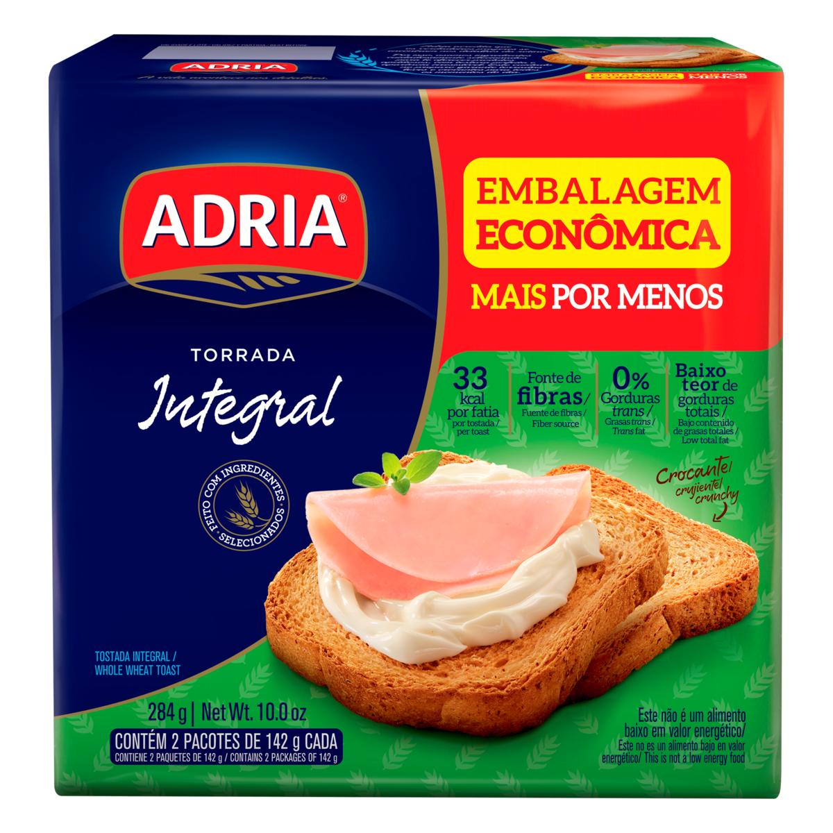 Torrada Integral Adria Pacote 284g