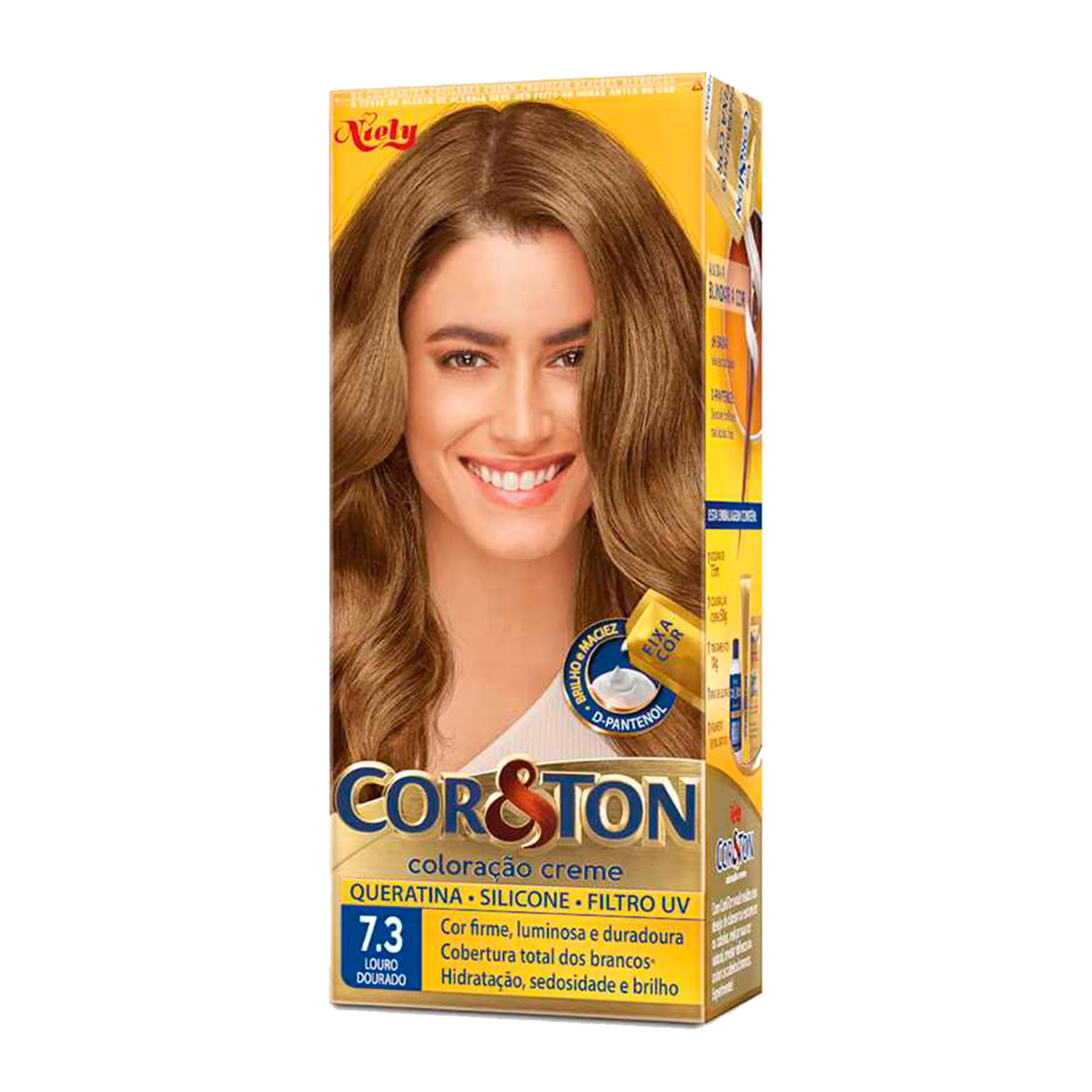 Tintura para Cabelo Louro Dourado 7.3 CoreTon