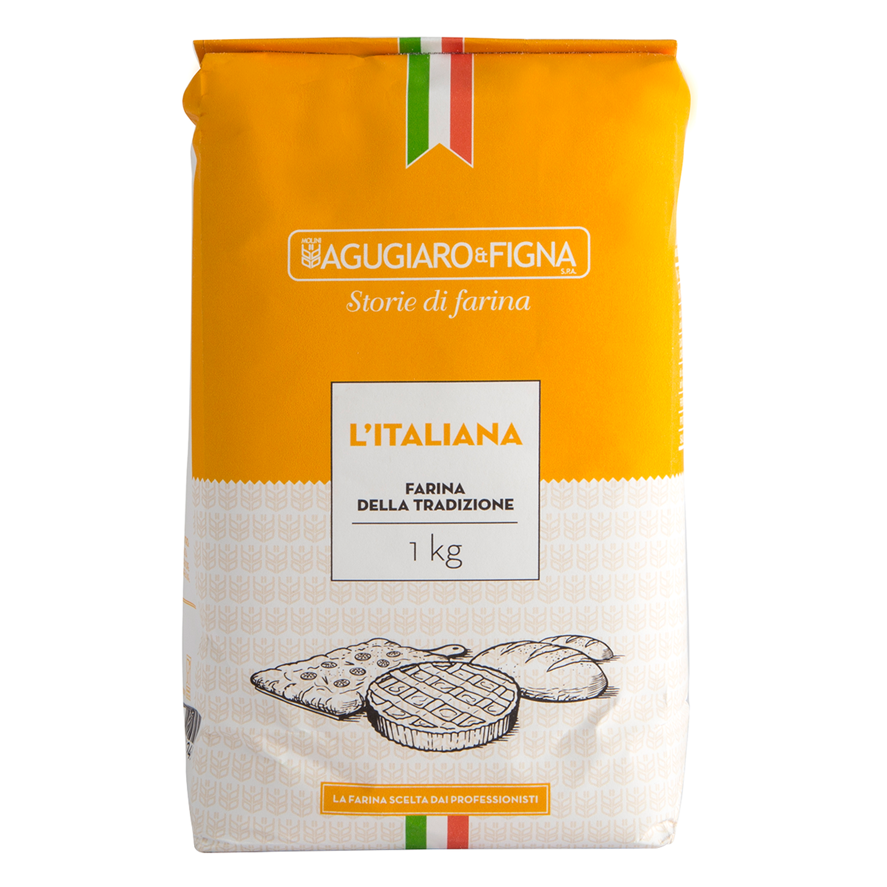 Farinha de Trigo L'Italiana Agugiaro e Figna Pacote 1kg
