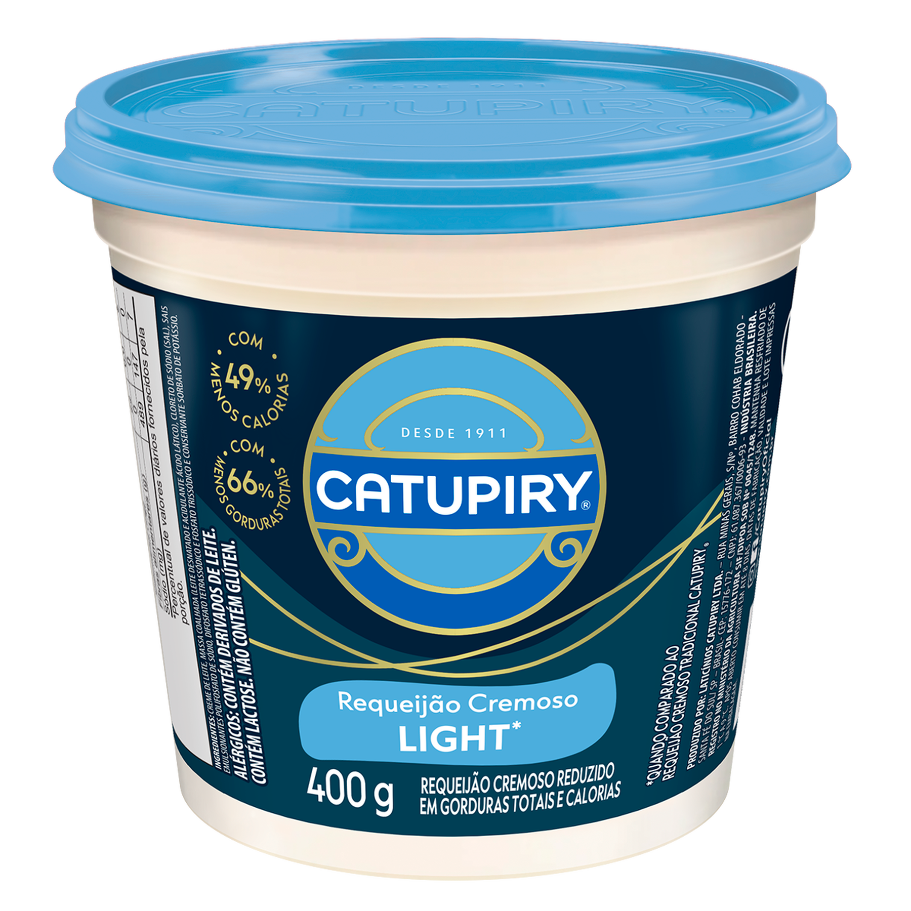 Requeij&atilde;o Cremoso Light Catupiry Pote 400g