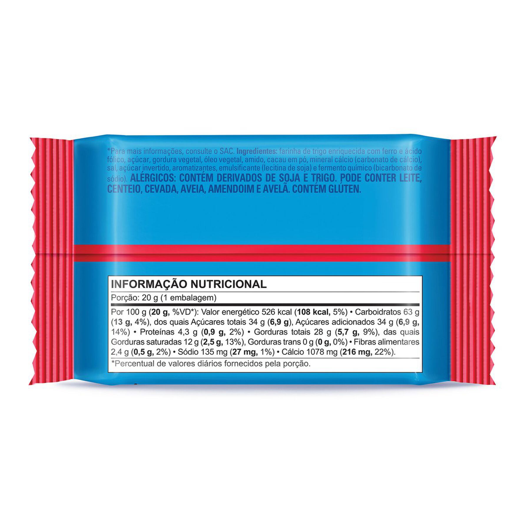 Biscoito Wafer Morango Passatempo 20g