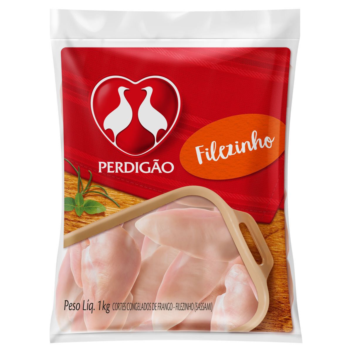 Filezinho Sassami de Frango Congelado Perdig&atilde;o 1kg