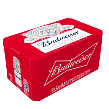 Cerveja Lager Budweiser Lata 310ml - Pack C/15 Unidades