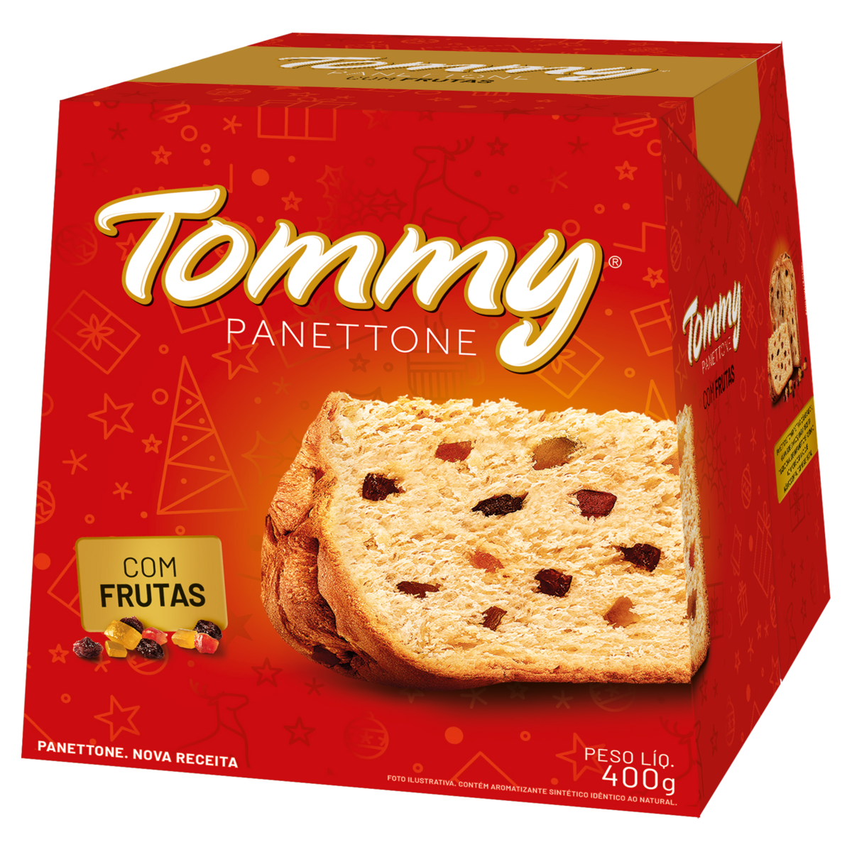 Panettone com Frutas Tommy Caixa 400g
