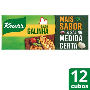 Caldo em Tablete Galinha Knorr Caixa 114g 12 Unidades
