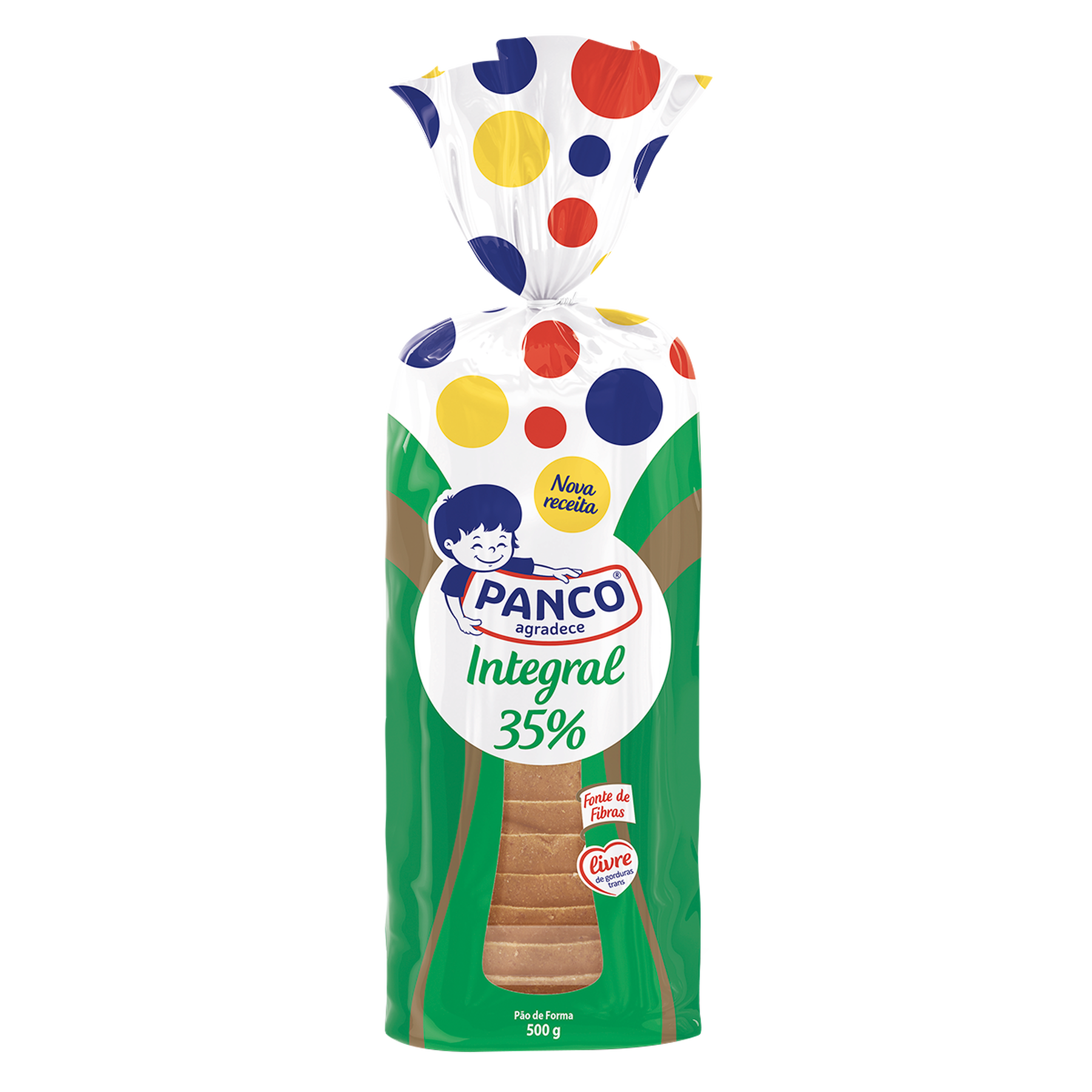 P&atilde;o de Forma 35% Integral Panco Pacote 500g